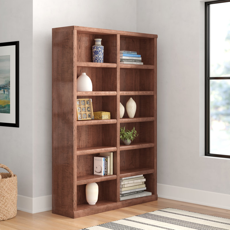 Foundry Select Kerra 72'' H x 48'' W Solid Wood Standard Bookcase Wayfair